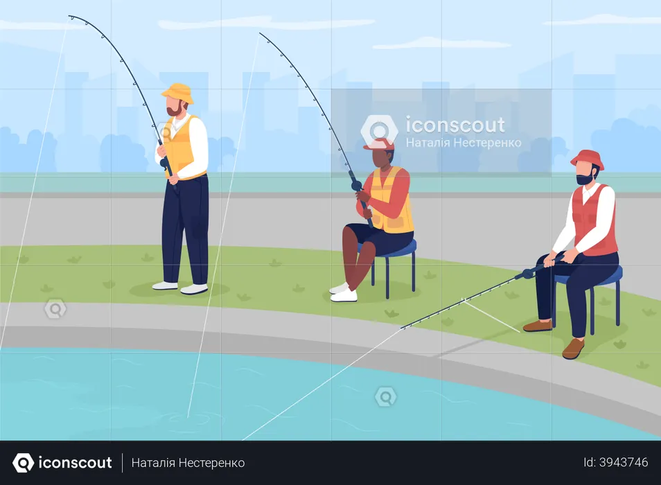 Fishing competition  Illustration