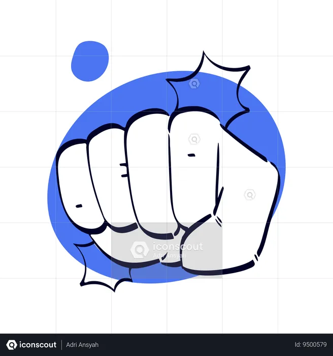 Fist Bump Hand Gesture  Illustration