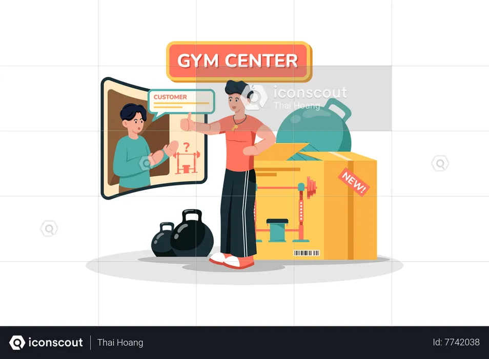 Fitness center seeking feedback from guests to improve their experience  Illustration