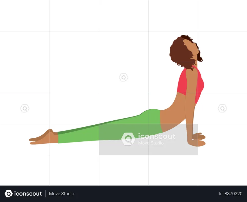 Fille de remise en forme faisant sarvangasana  Illustration