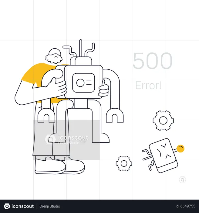 Fix robot for error 505  Illustration