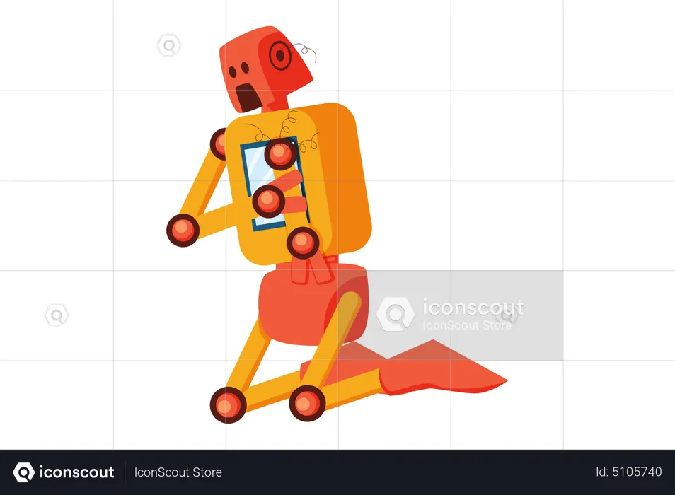 Fixing Bot  Illustration