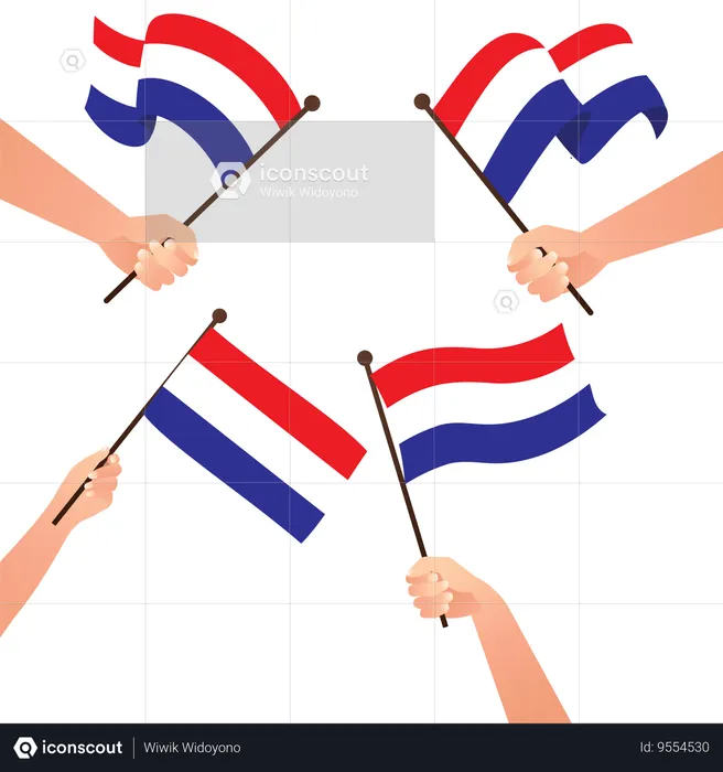 Flag of dutch Flag Illustration