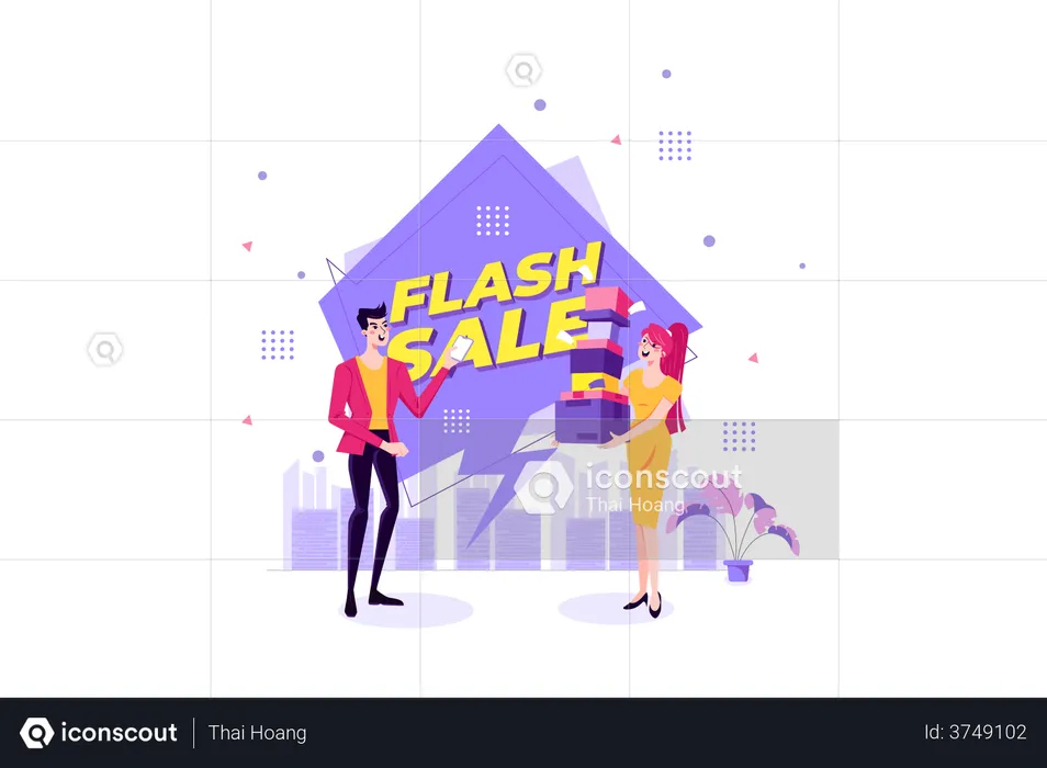 Flash Sale offer  Illustration