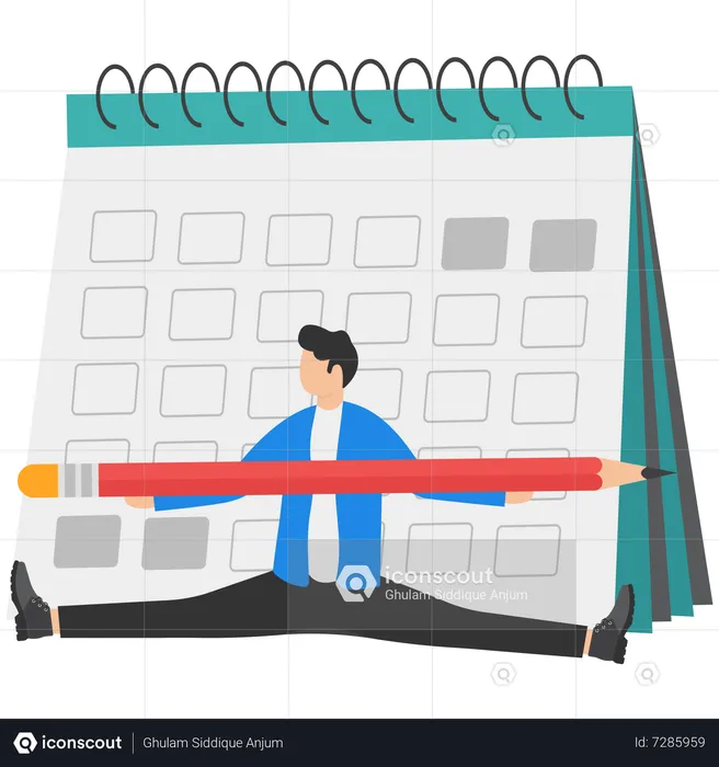 Flexible work schedule  Illustration