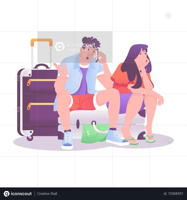 Flight Delay  Illustration