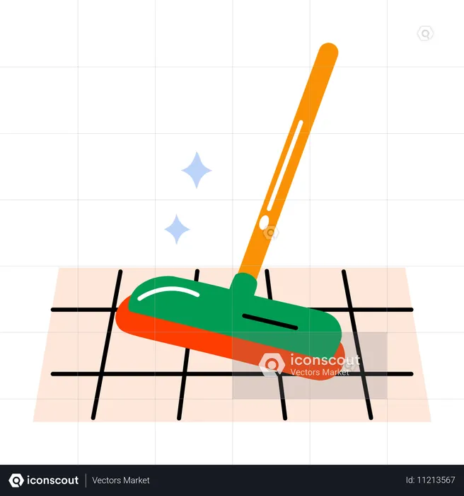 Floor Cleaning  Illustration