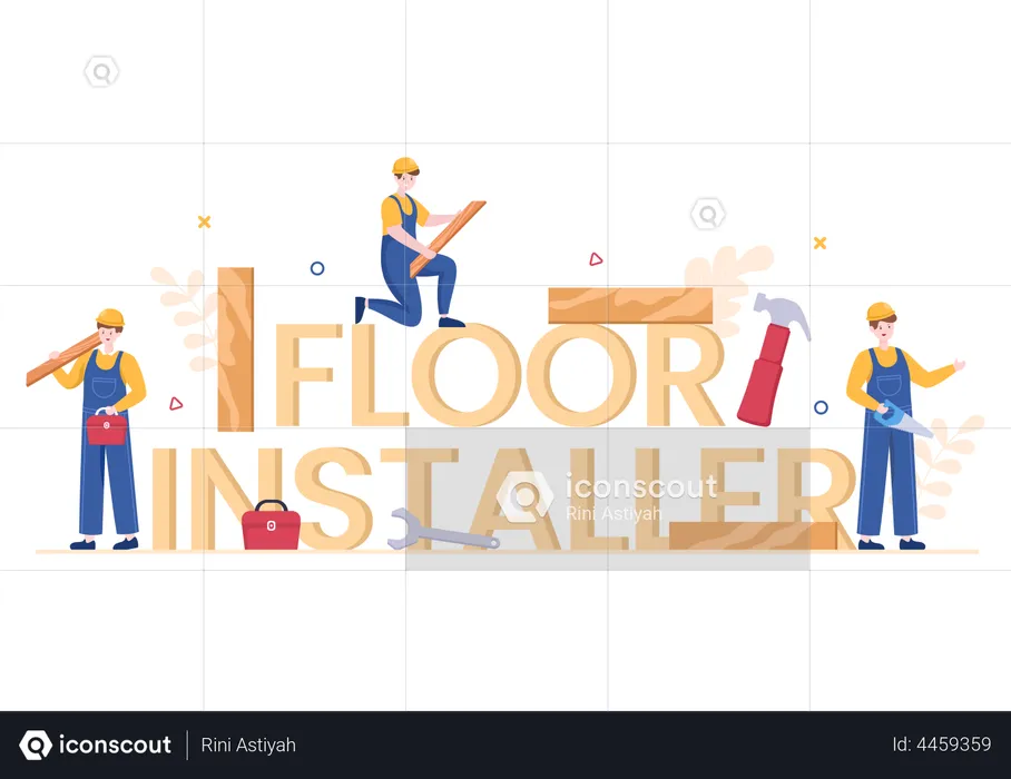 Floor Installation  Illustration