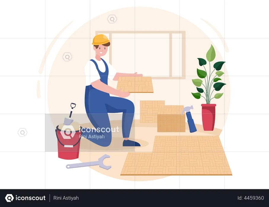 Flooring Renovation Service  Illustration
