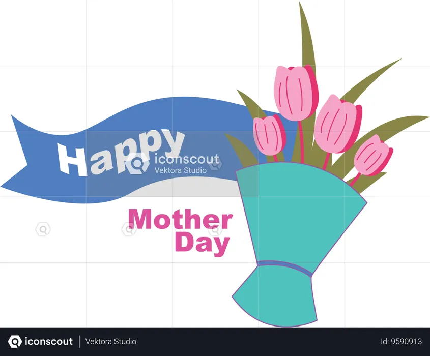 Floral Celebration for Mom  Illustration