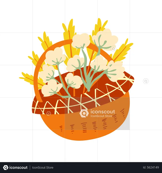 Flower basket  Illustration