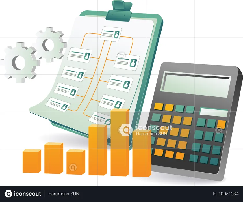 Flux de travail d'entreprise  Illustration