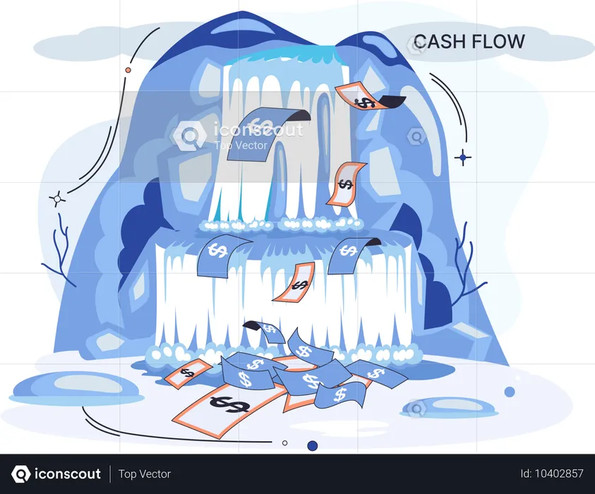 Flux de trésorerie de l'entreprise  Illustration