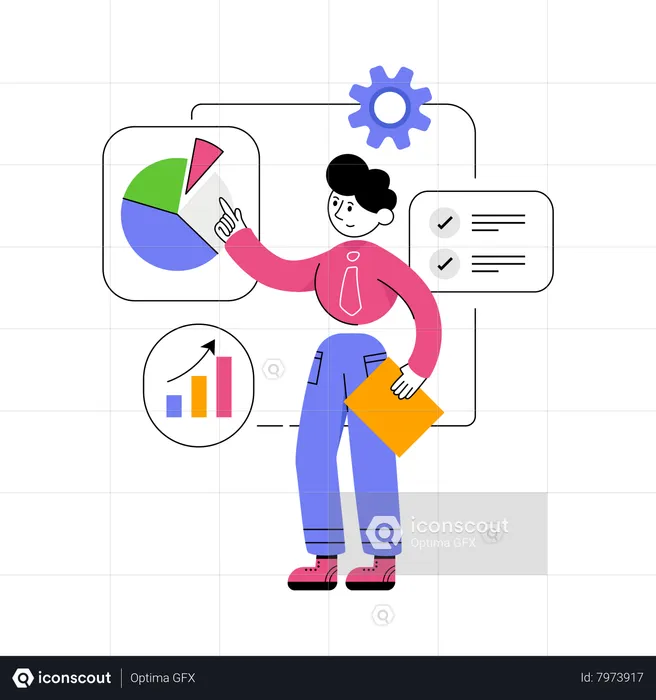 Fluxo de trabalho de negócios  Ilustração