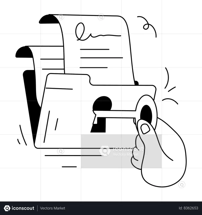 Folder Access  Illustration