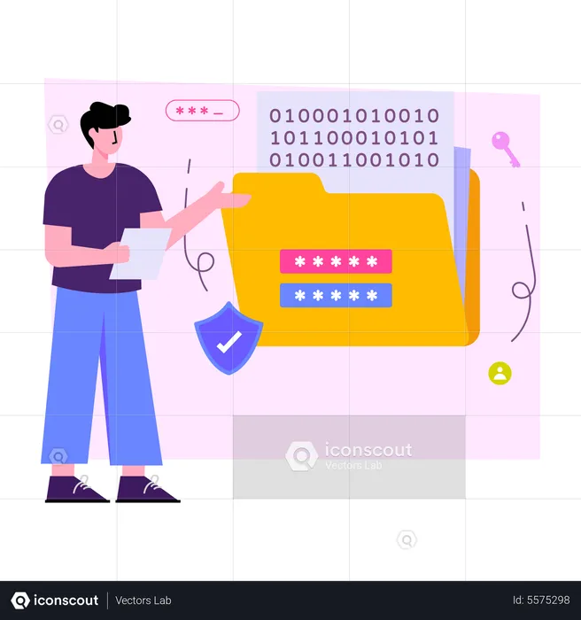 Folder Password  Illustration
