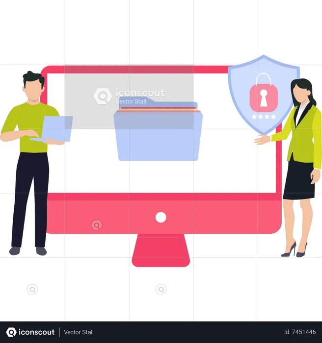 Folder security  Illustration
