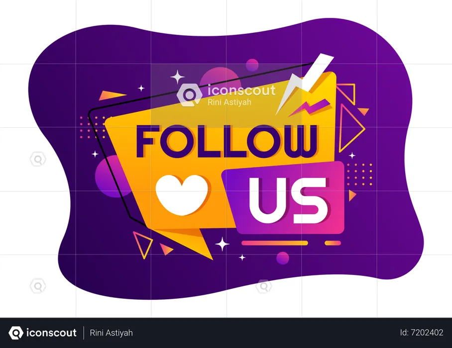 Follow Us  Illustration