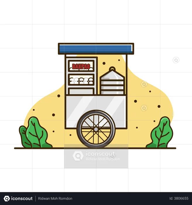 Food Cart  Illustration