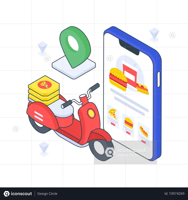 Food Delivery  Illustration