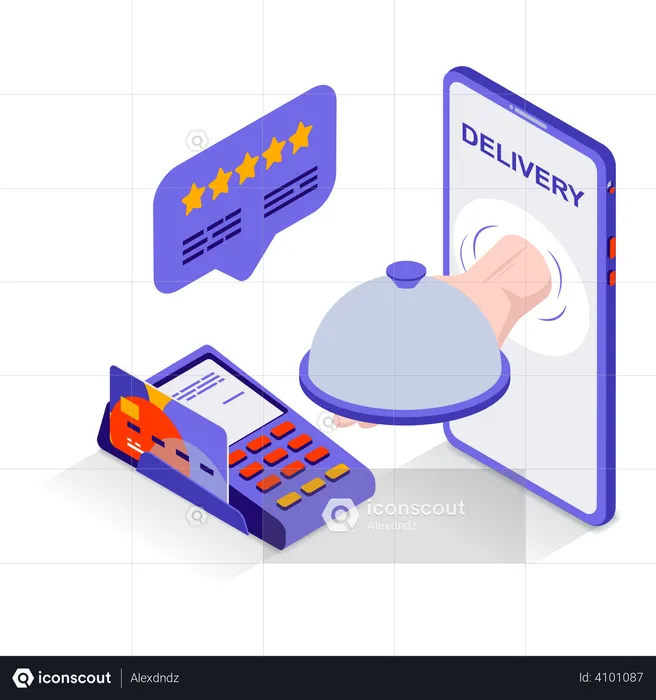 Food Delivery Review  Illustration