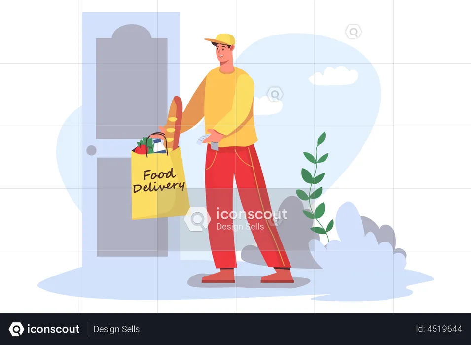 Food delivery service  Illustration