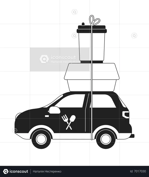 Food delivery service  Illustration