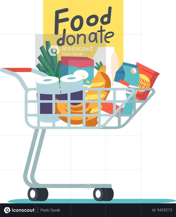 Food Donation  Illustration
