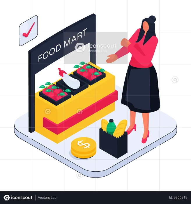 Food Mart  Illustration