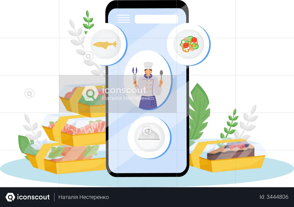 Food order App  Illustration