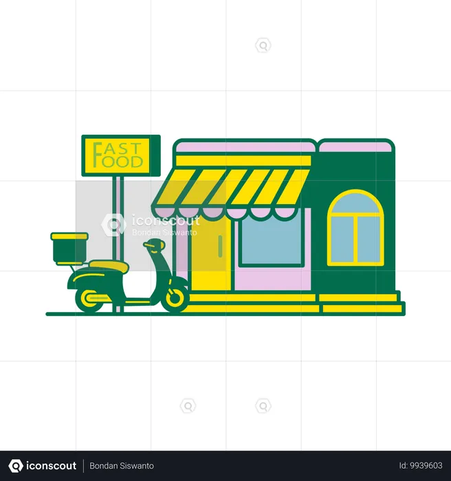 Food Store  Illustration