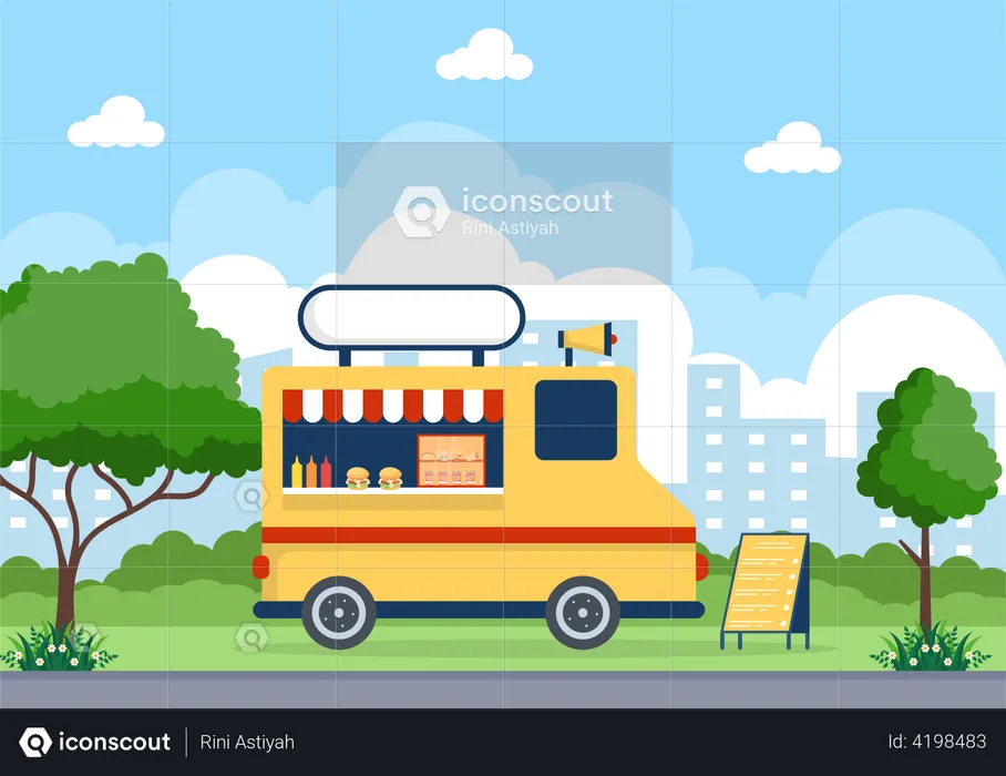 Food Truck  Illustration