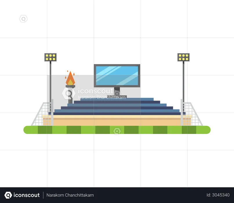 Football Ground  Illustration