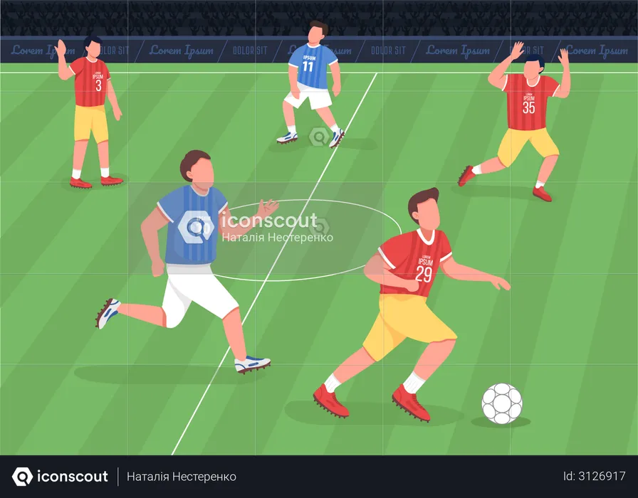 Football match  Illustration