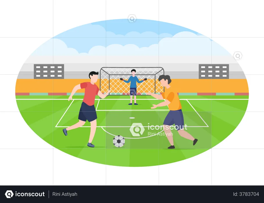 Football match  Illustration