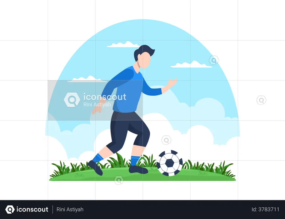 Football player  Illustration