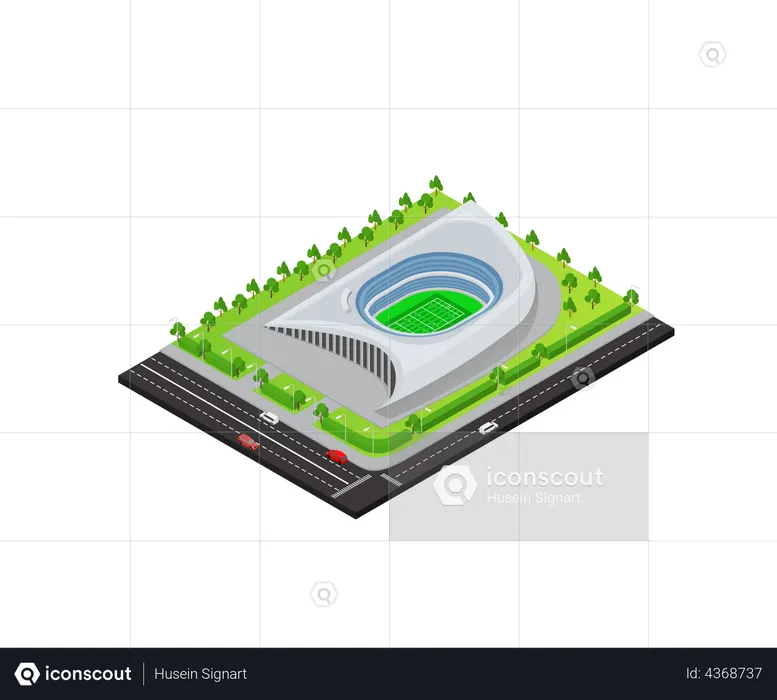 Football Stadium  Illustration