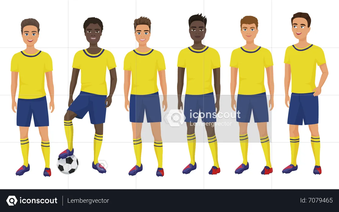 Football team  Illustration
