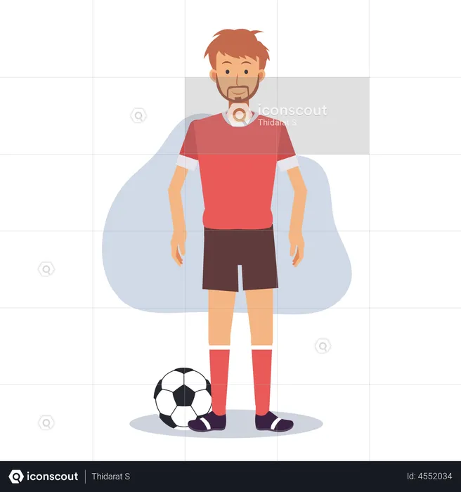 Footballer  Illustration