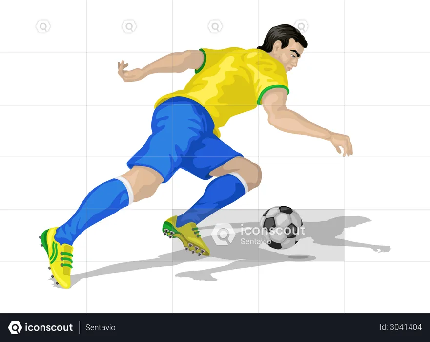 Footballer  Illustration