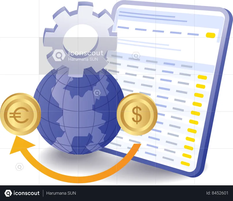 Foreign currency analysis  Illustration