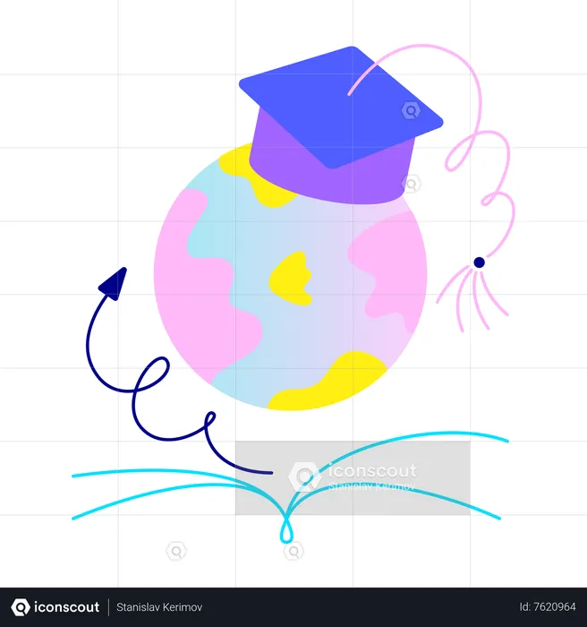 Foreign Graduation  Illustration