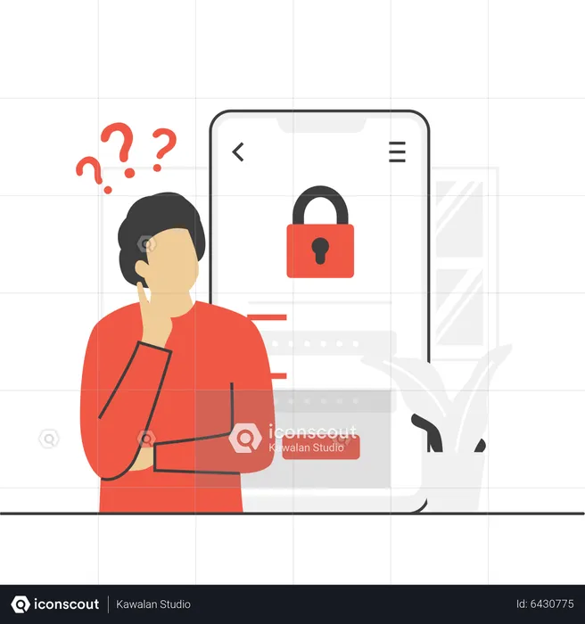 Forgot Password Mobile  Illustration
