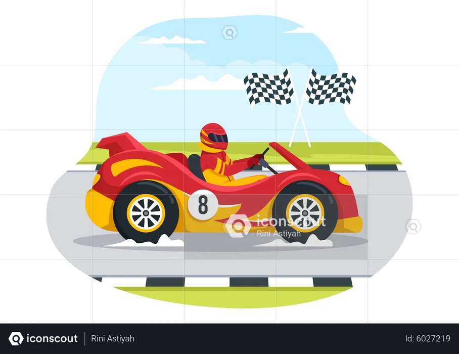 Formula Sport Car  Illustration