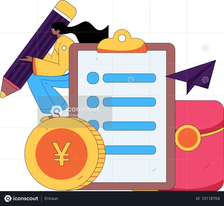 Formulaire d'enquête client  Illustration