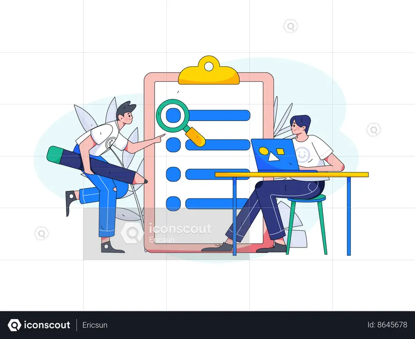 Formulário de pesquisa de cliente on-line  Ilustração