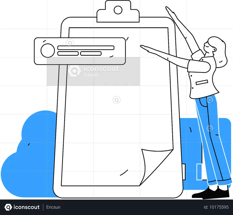 Formulario de revisión del cliente  Ilustración