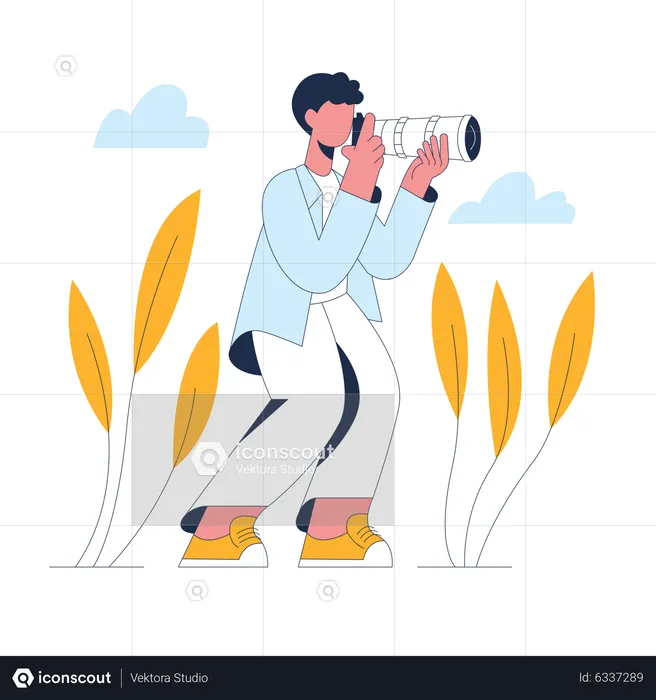 Fotografo profissional  Ilustração