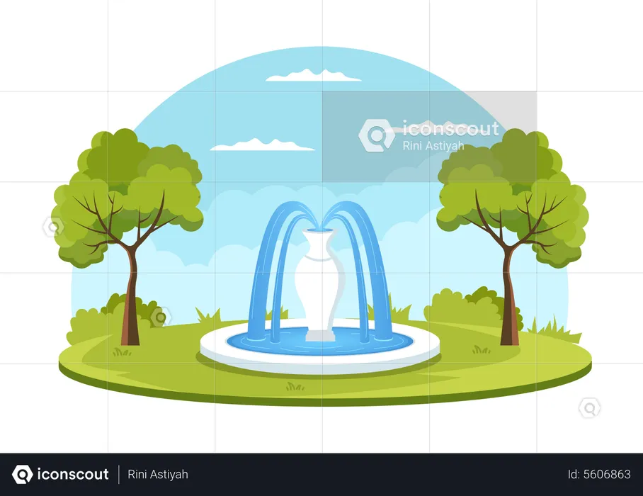Fountain  Illustration
