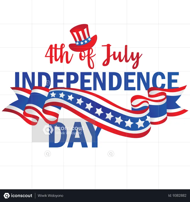 Fourth of july independence day  Illustration